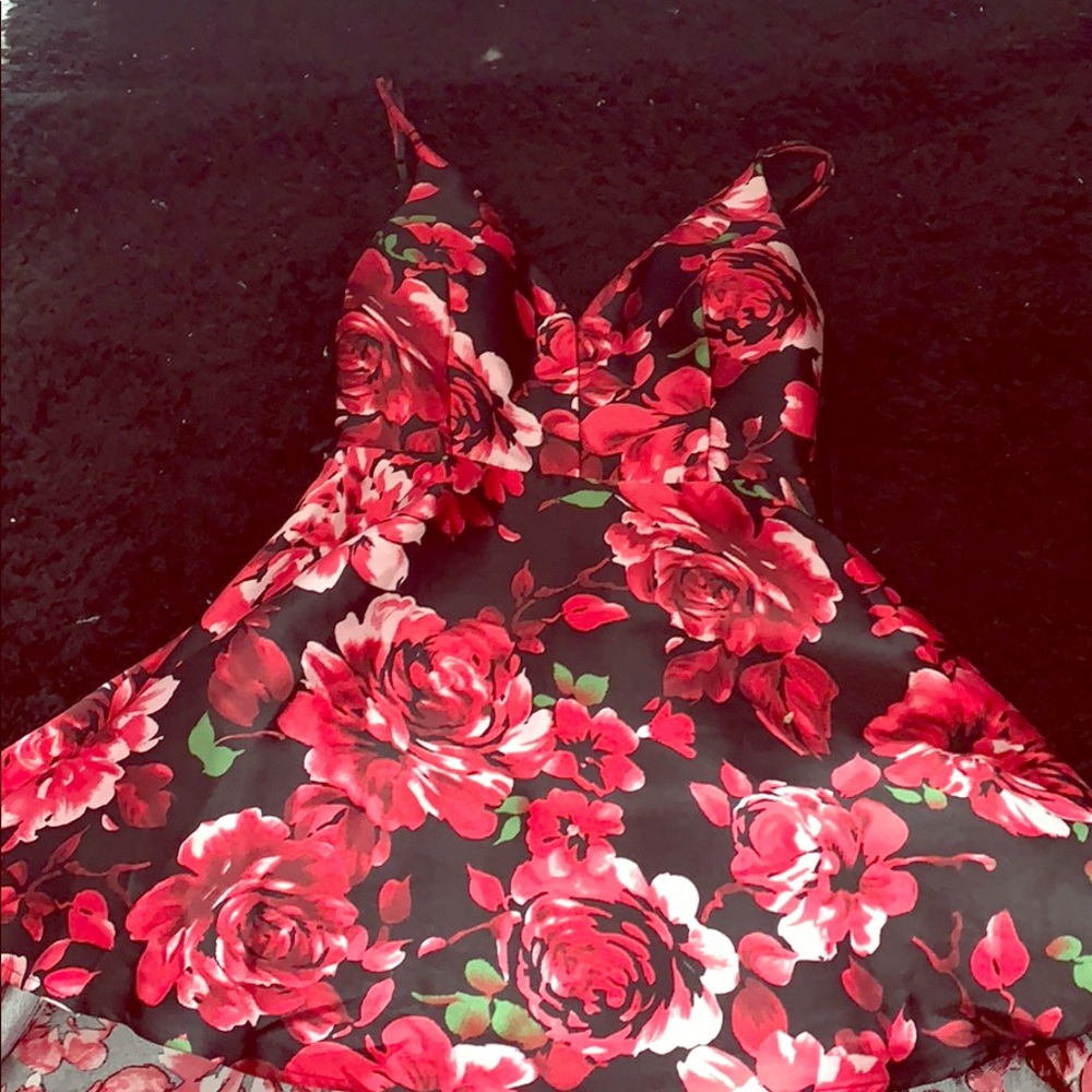 flower printed dress
